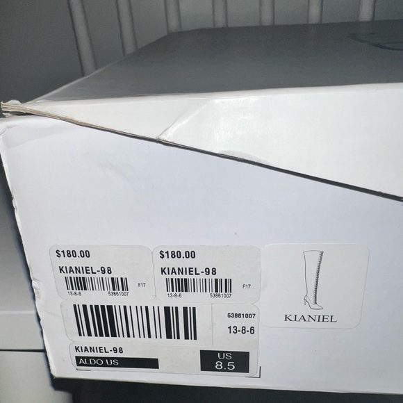 Kianiel-98 Aldo spiked heel over the knee laced up boots - Picture 12 of 13